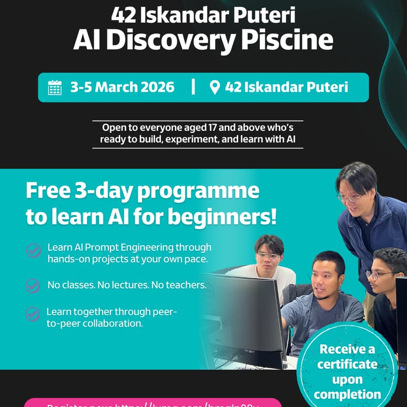 Cover Image for AI Discovery Piscine (42 Iskandar Puteri)