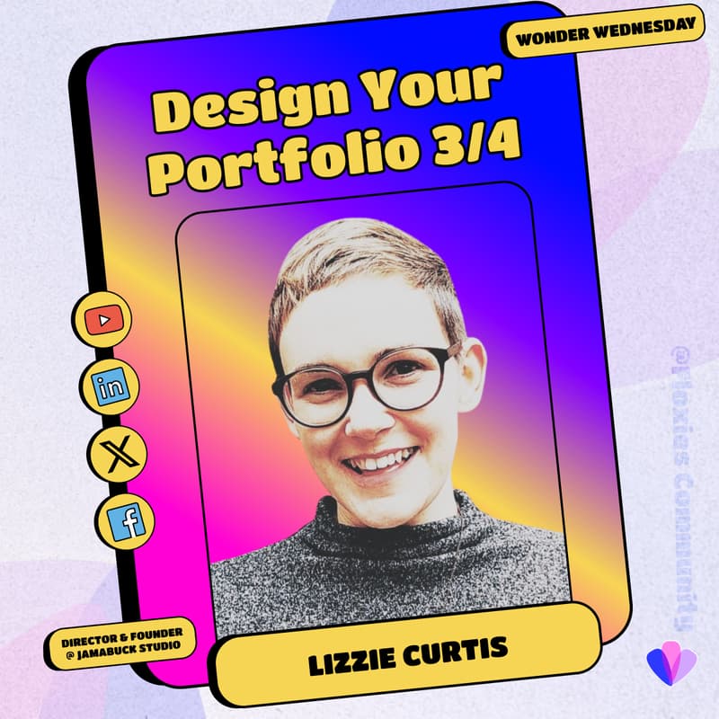 🌸 Design Your Portfolio With Lizzie Curtis: Wireframing (3/4) · Luma