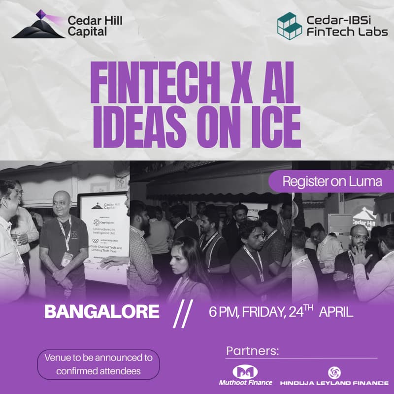 Cover Image for FinTech X AI Ideas on ice - Happy Hour