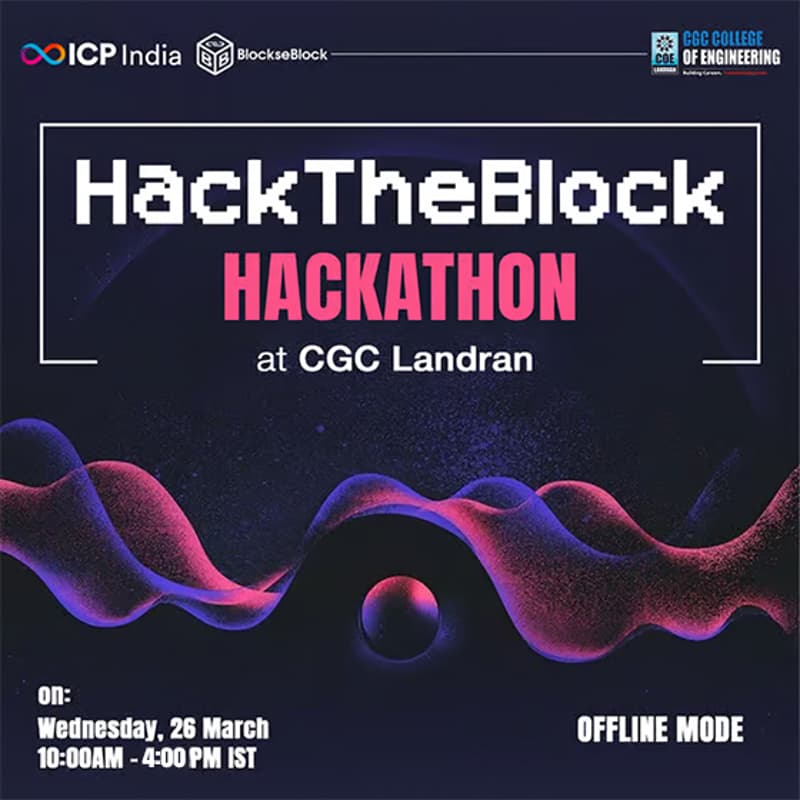 Cover Image for HackTheBlock Hackathon at CGC Landran