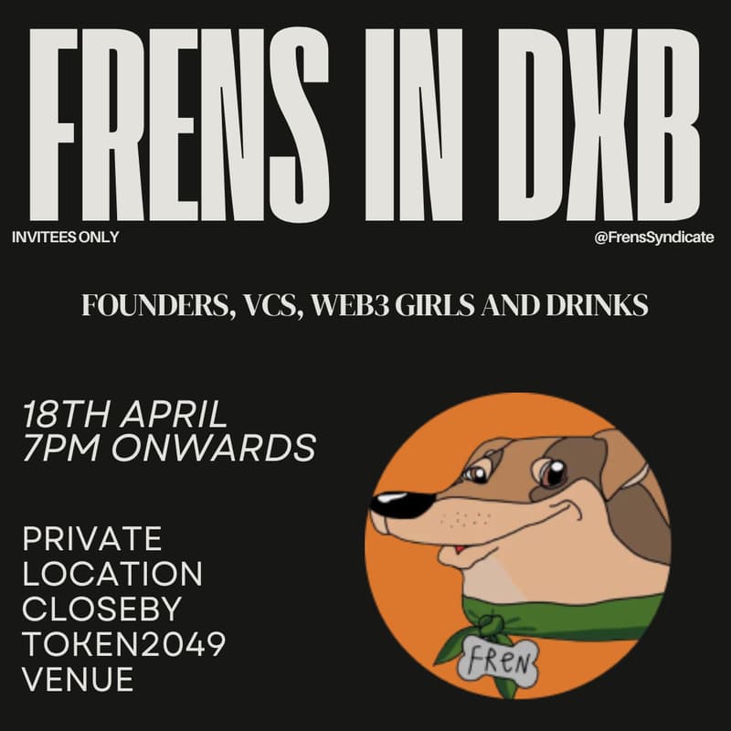 Cover Image for Founders, VCs, Drinks, Web3 Girls & Frens - Invitees Only