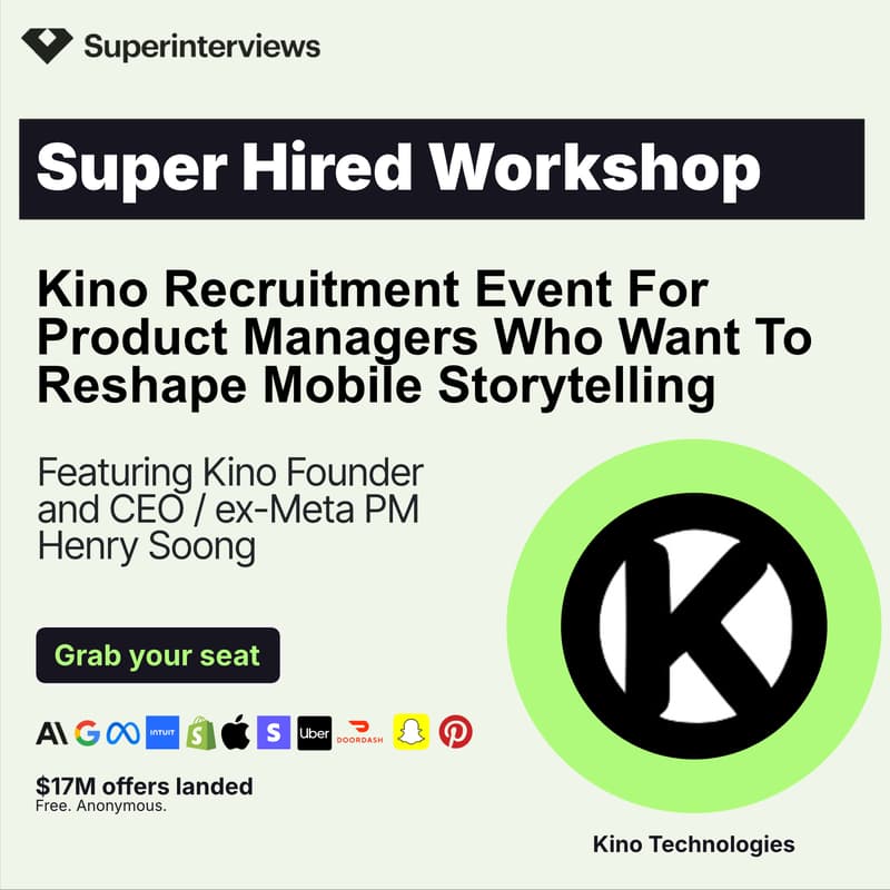 Cover Image for Super Hired: Kino Recruitment Event For Product Managers Who Want To Reshape Mobile Storytelling