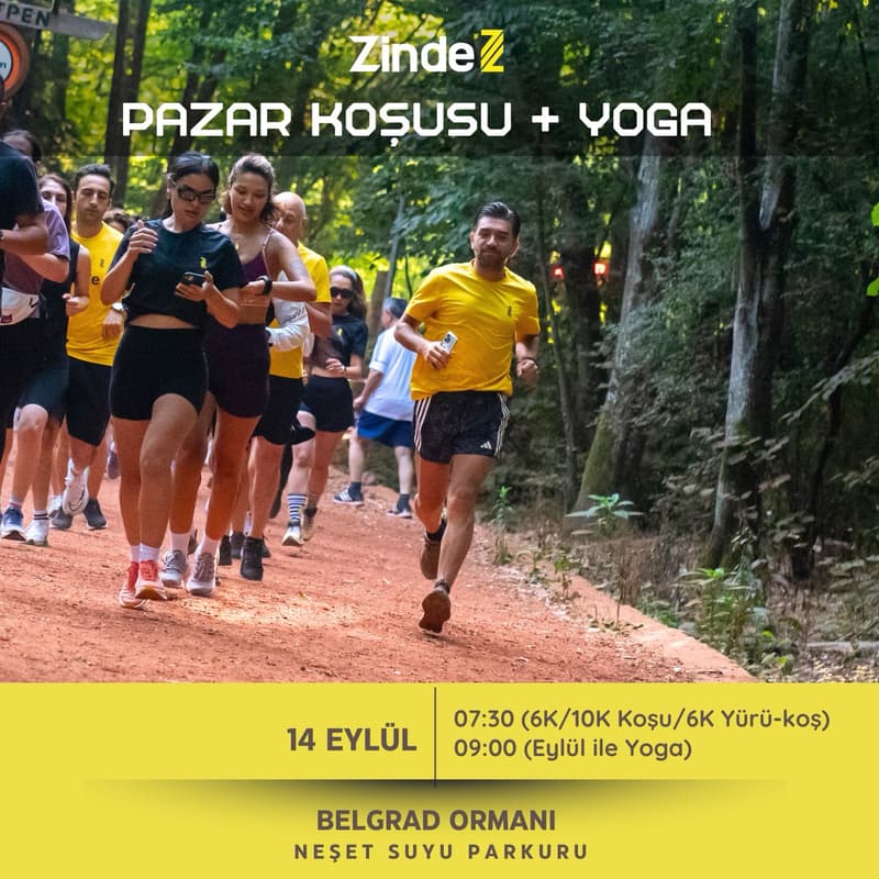 Cover Image for Zinde İle Belgrad Ormanında Koşu 🏃ve 🧘 Yoga