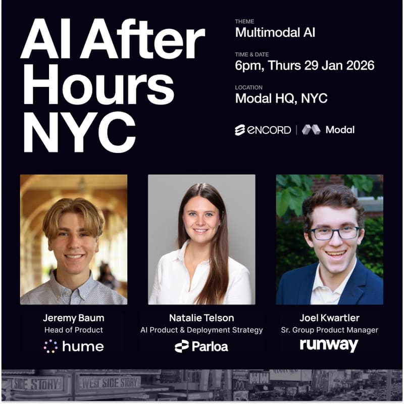 Cover Image for [NYC] AI After Hours w/ Encord and Modal