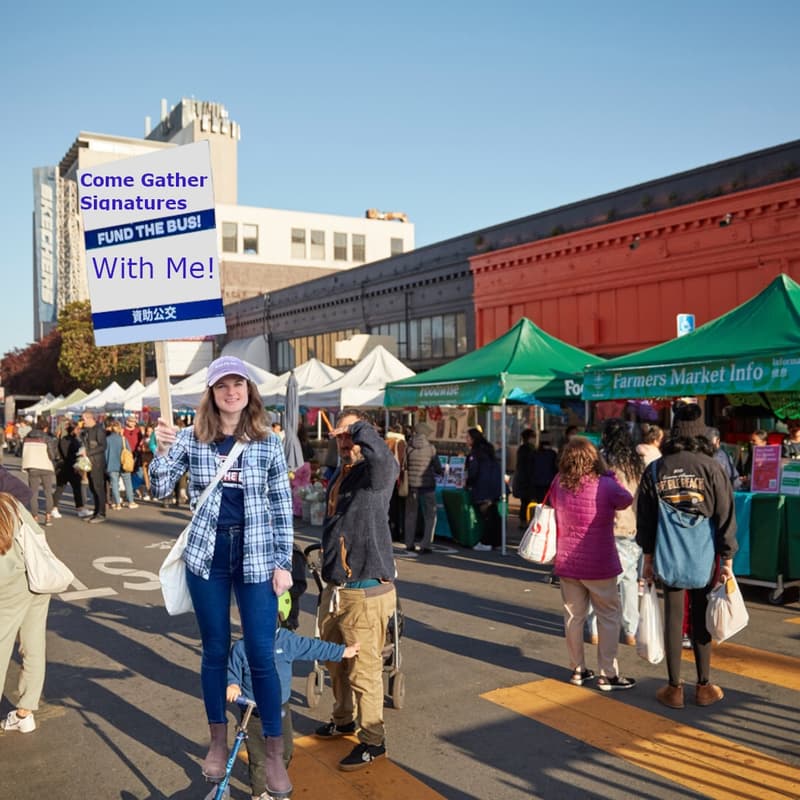 Cover Image for Signature Gathering at Mission Community Market in San Francisco
