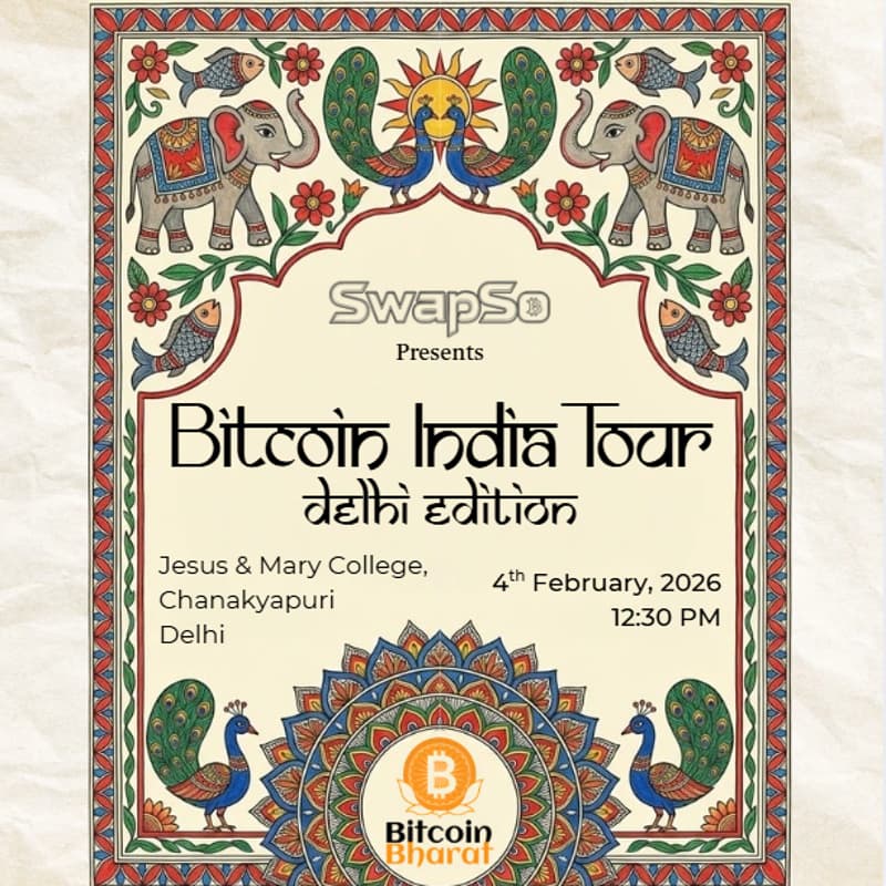 Cover Image for Bitcoin India Tour- New Delhi Edition