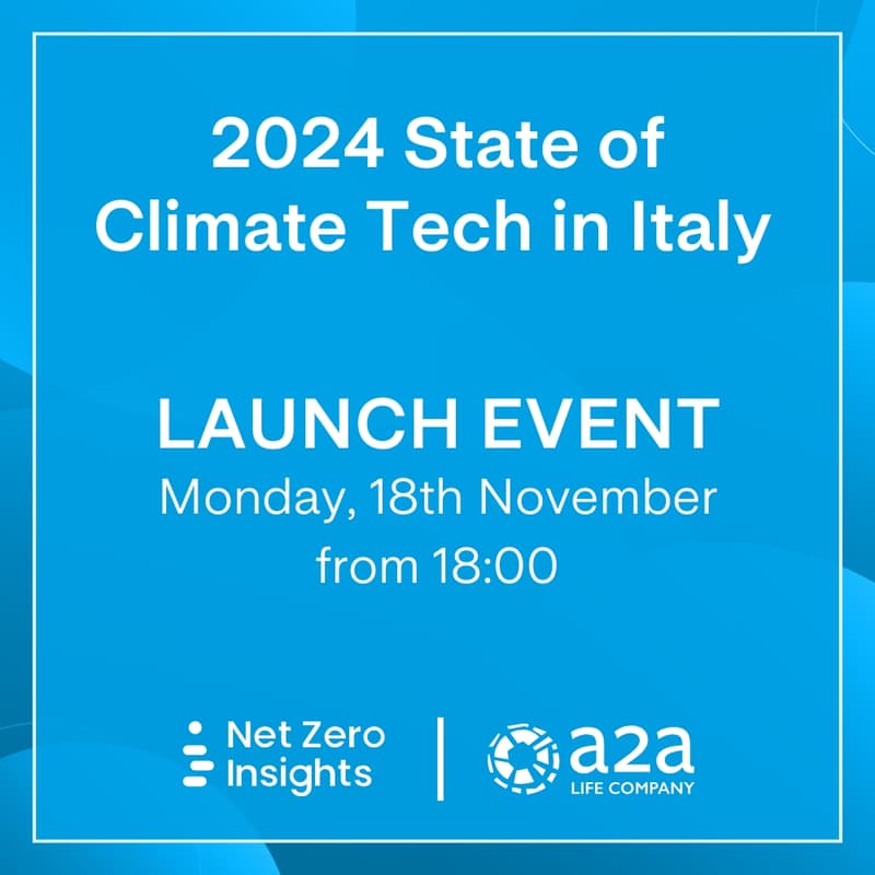Cover Image for 2024 State of Climate Tech in Italy - Launch event