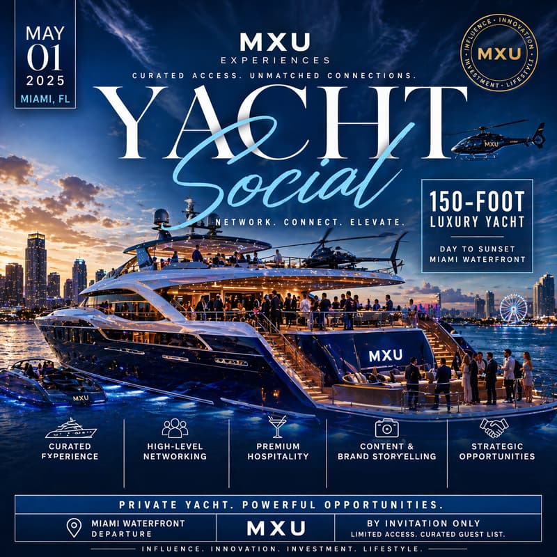 Cover Image for MXU YACHT SOCIAL - PRIVATE EXPERIENCE