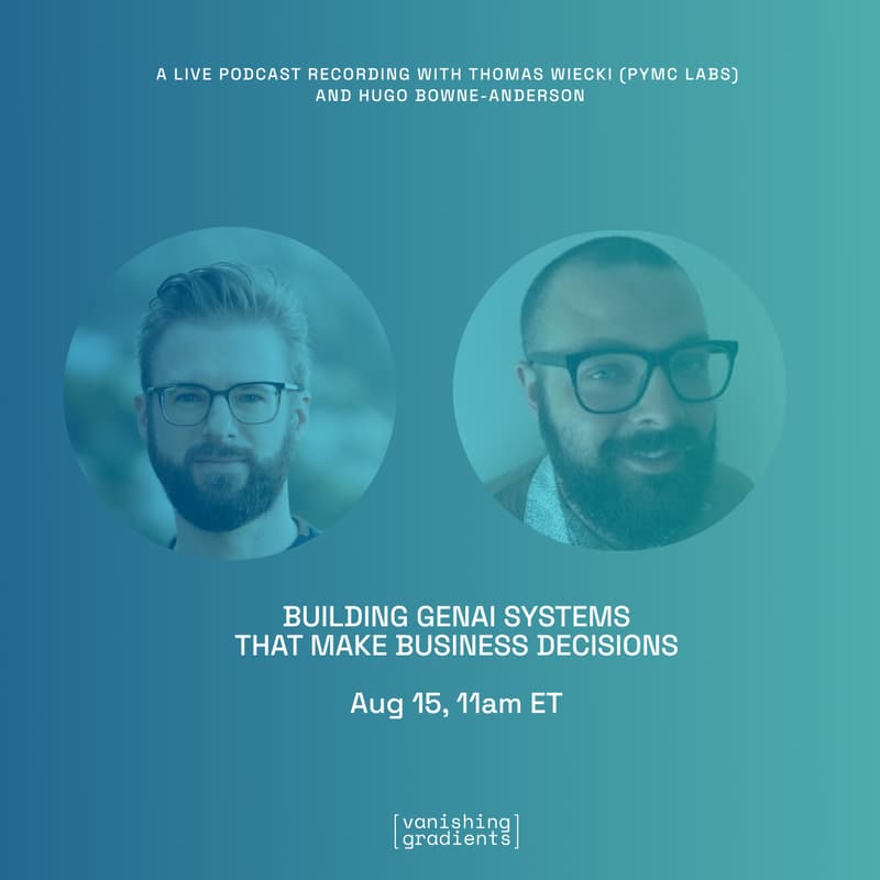 Cover Image for Building GenAI Systems That Make Business Decisions with Thomas Wiecki (PyMC Labs)