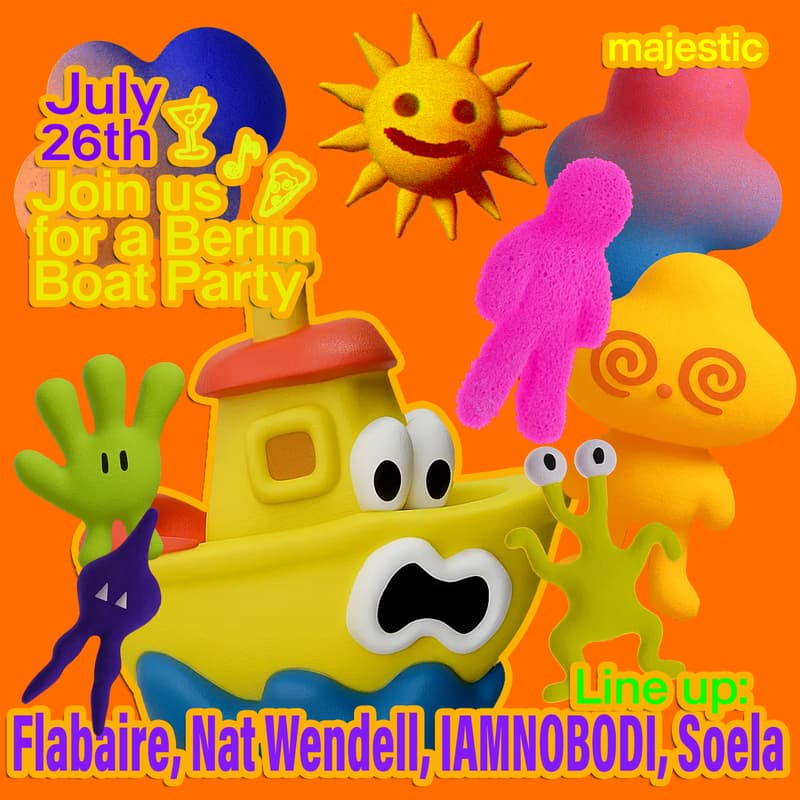 Cover Image for majestic returns (Berlin Boat Party) w/ Flabaire b2b Soela, Nat Wendell and IAMNOBODI