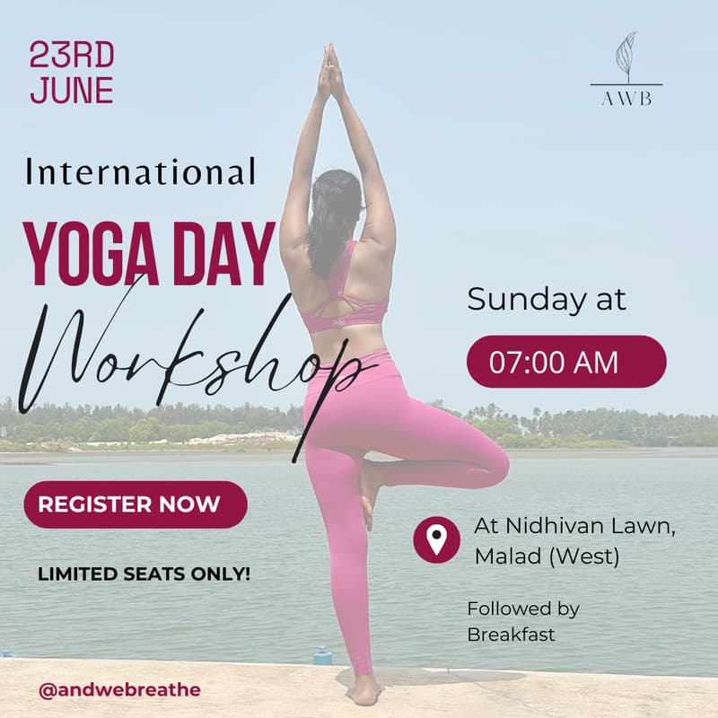 Cover Image for International Yoga Day Workshop By Tanvi Rao