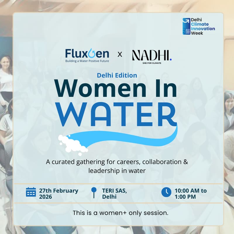 Cover Image for Fluxgen x Nadhi - Women in Water - Delhi Edition (Part of DCIW'26)