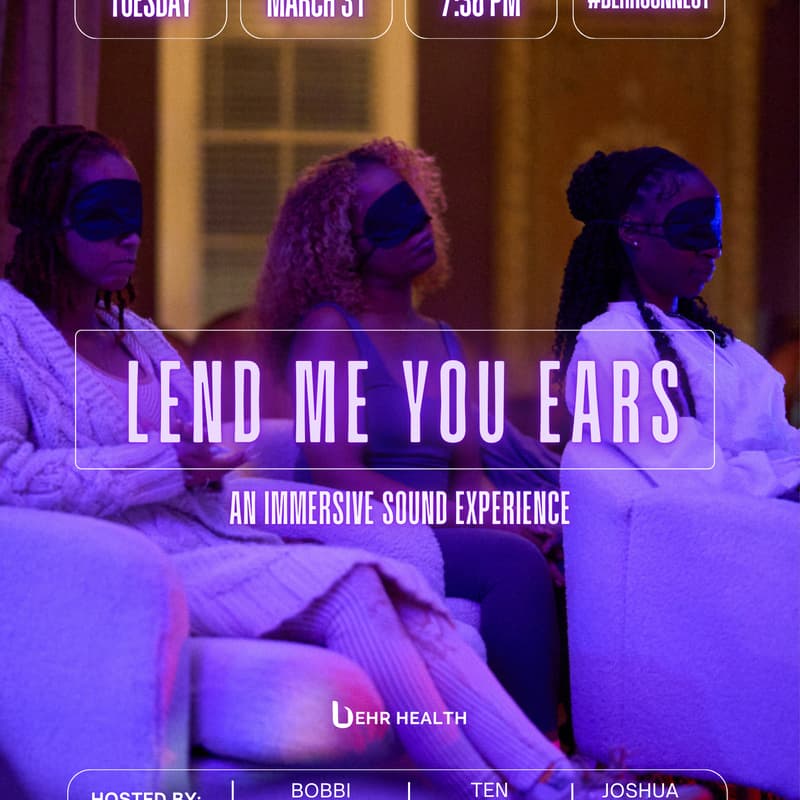 Cover Image for Lend Me Your Ears: An Immersive Experience feat. Ten Spencer