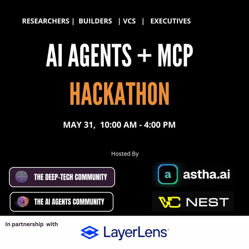 AI Agents + MCP Hackathon · Luma