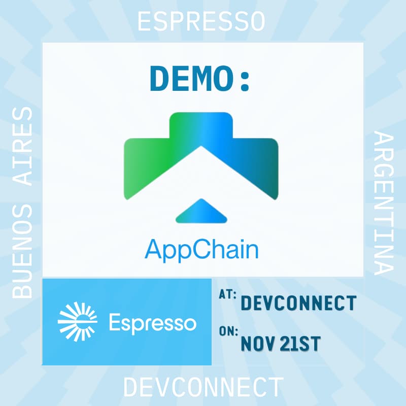 Cover Image for Appchain Demo @ Espresso Booth
