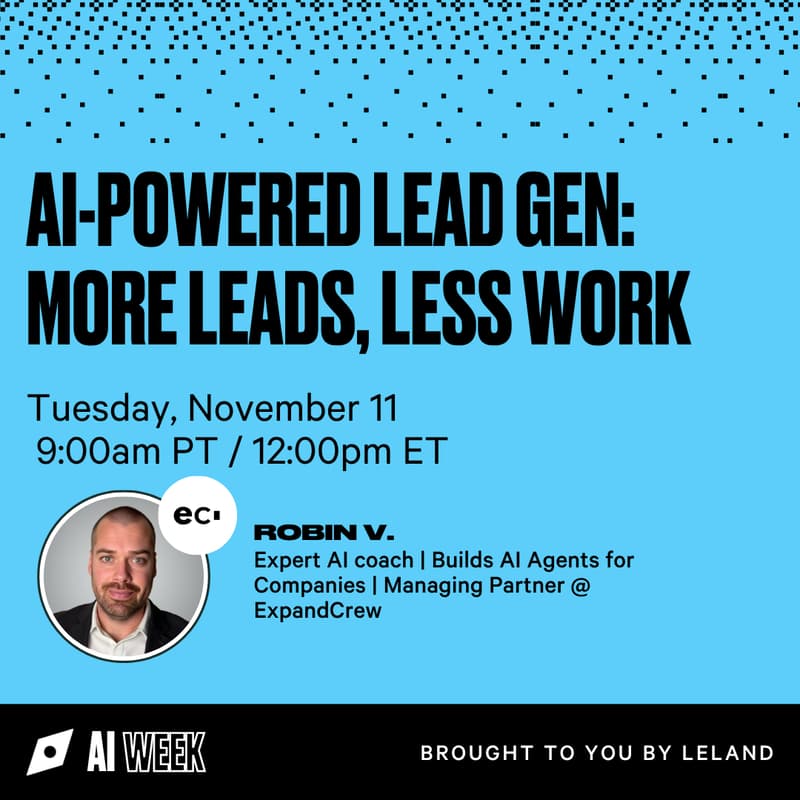 Cover Image for AI-Powered Lead Gen: More Leads, Less Work