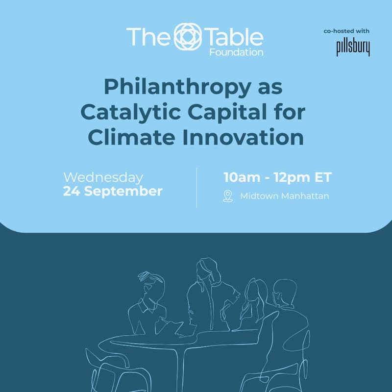 Cover Image for Philanthropy as Catalytic Capital for Climate Innovation