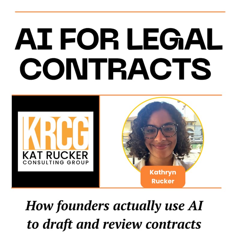 Cover Image for AI for Legal Contracts: A Practical Workflow for Founders and Operators