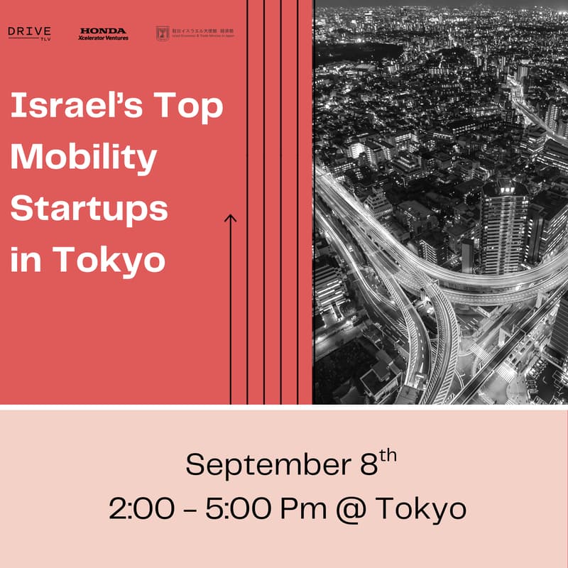 Cover Image for Israel's Top Mobility Startups in Tokyo