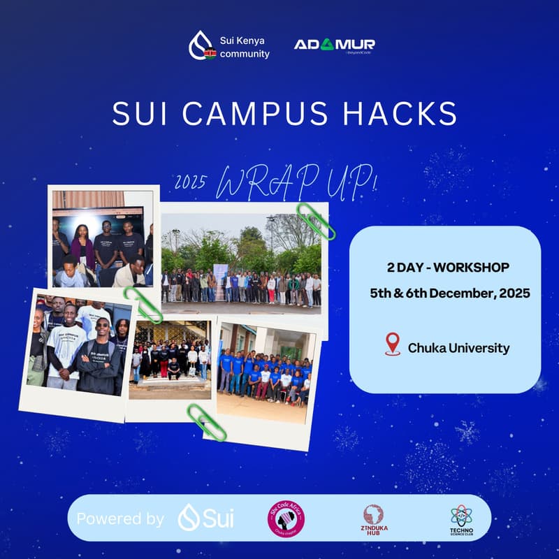 Cover Image for SUI CAMPUS HACKS - CHUKA UNI EDITION