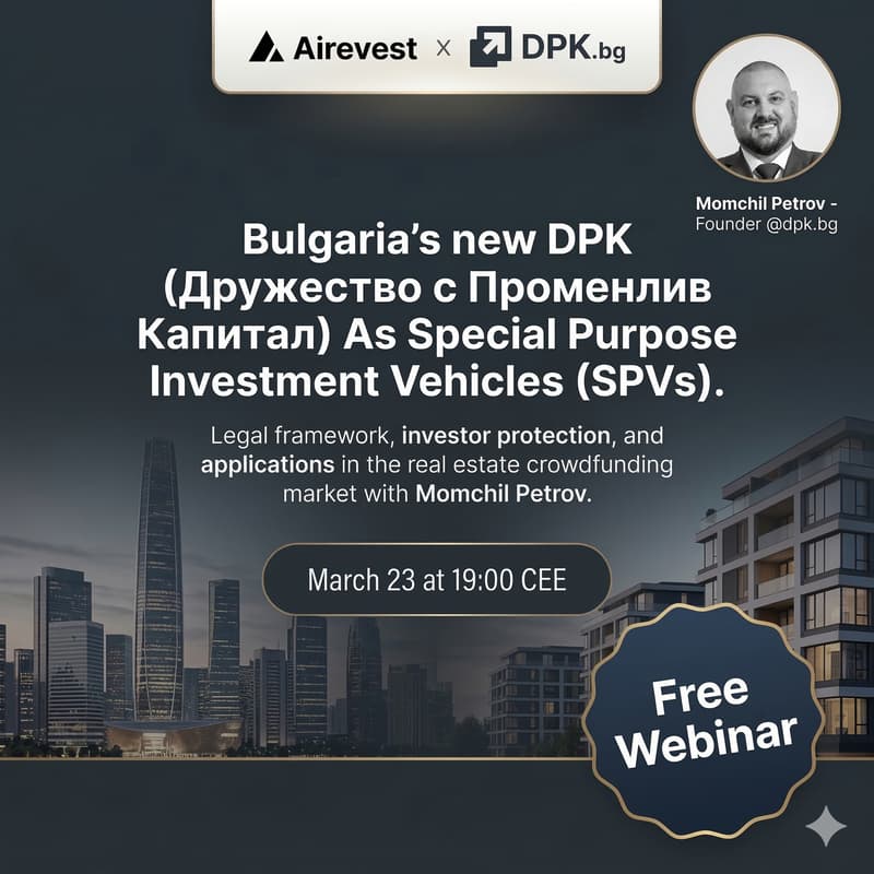 Cover Image for Bulgaria’s new DPK (Дружество с променлив капитал) as SPVs