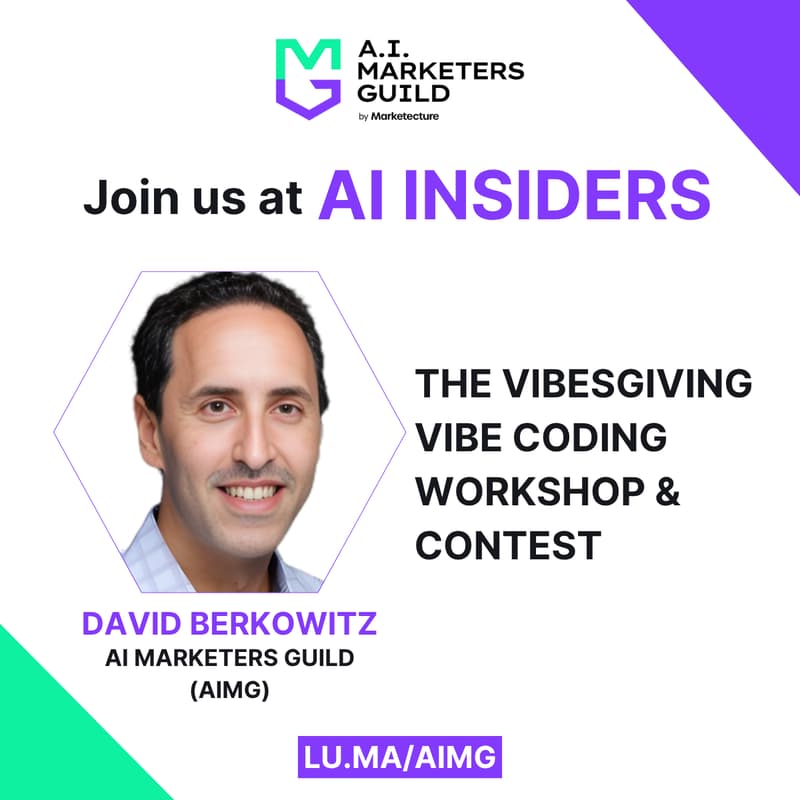 Cover Image for AI Insiders with David Berkowitz on The Vibesgiving Vibe Coding Workshop & Contest