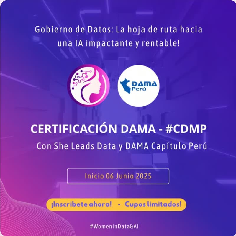Foto de portada de Certificación DAMA: 2da Sesión informativa