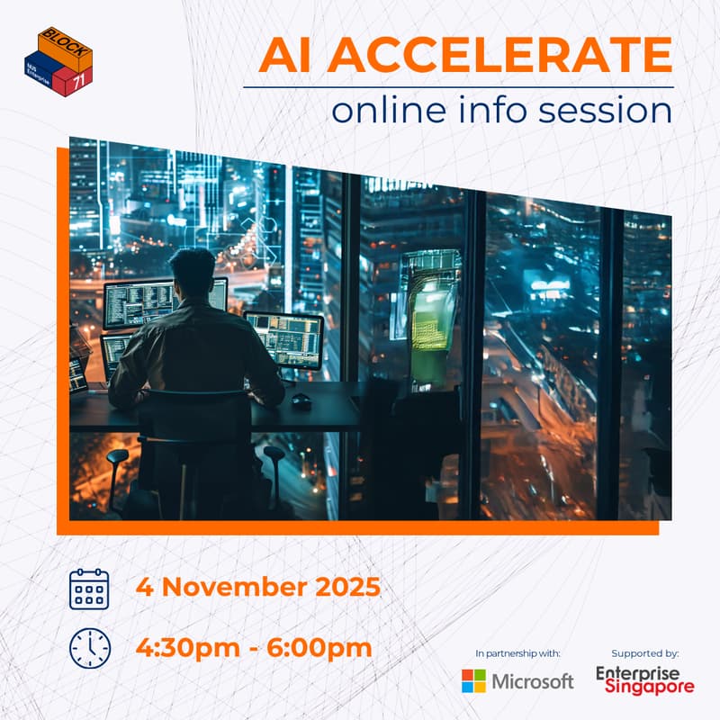Cover Image for BLOCK71 Online Info Session: Special Growth Track – AI Accelerate