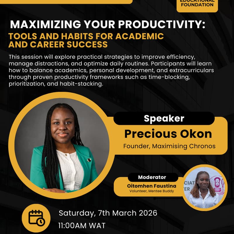 Cover Image for Maximizing Your Productivity: Tools and Habits for Academic and Career Success