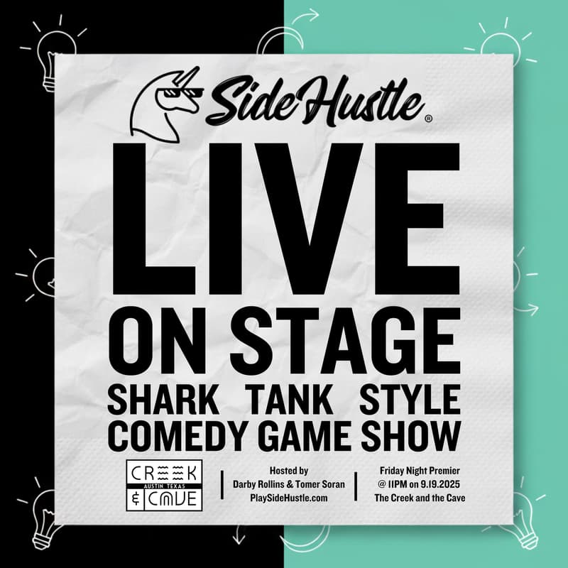 Cover Image for Side Hustle LIVE on Stage (Creek&theCave)