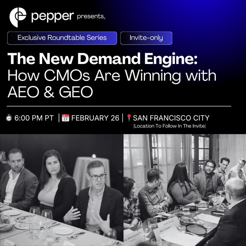 Cover Image for The New Demand Engine: How CMOs Are Winning with AEO & GEO | Invite Only Roundtable For Marketing Leaders