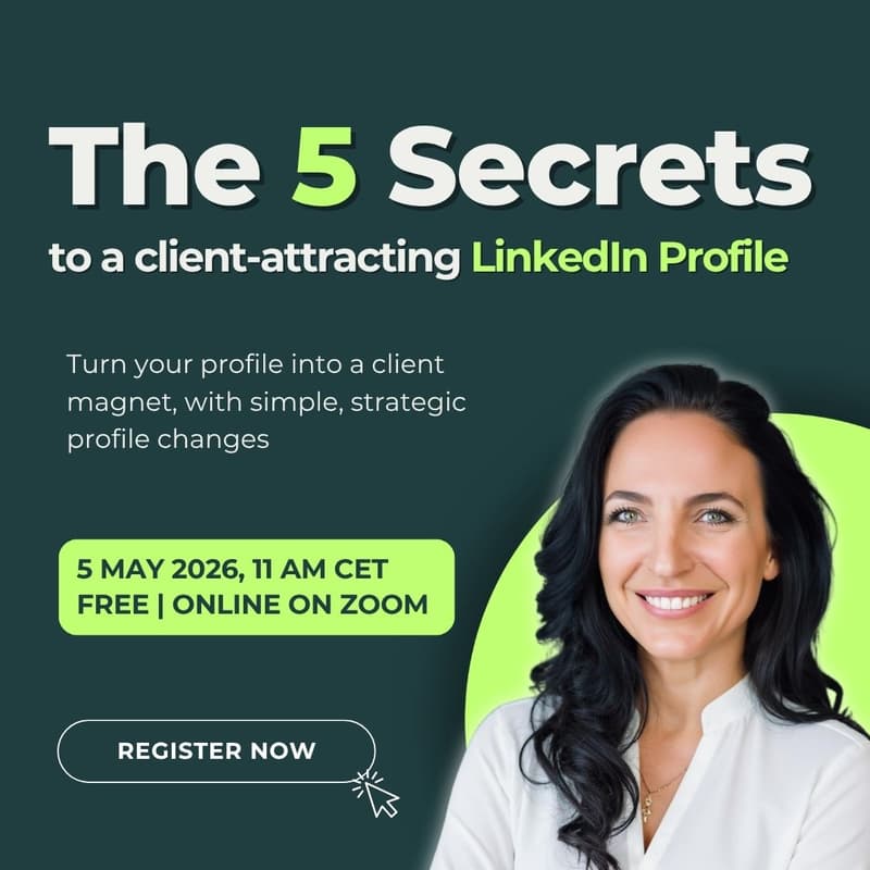 Cover Image for The 5 Secrets of a Client-Attracting LinkedIn Profile