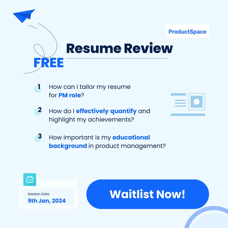 Cover Image for FREE Resume Review for Aspiring Product Managers