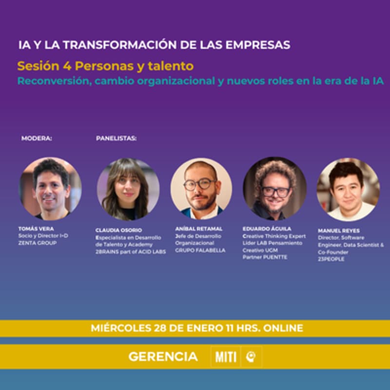Cover Image for Personas y talento: reconversión, cambio organizacional y nuevos roles en la era de la IA