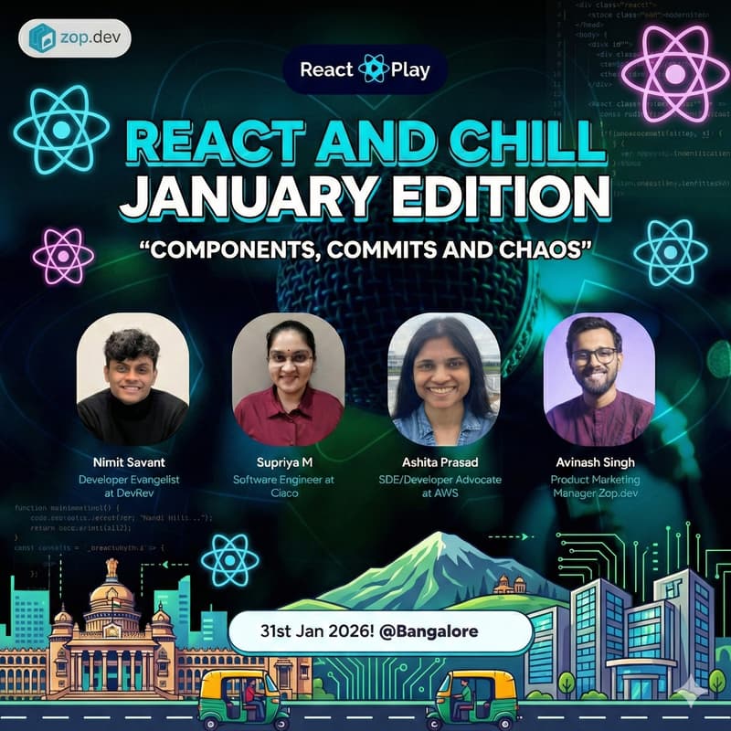 Cover Image for React and Chill - January Meetup - 20th Edition
