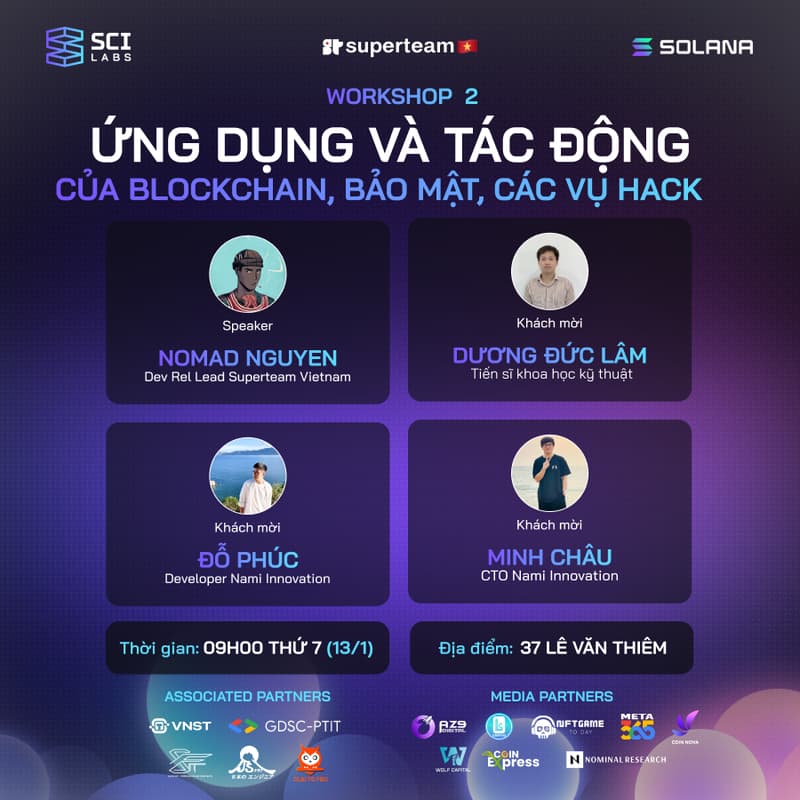 Cover Image for Workshop: Ứng dụng và Tác động của Blockchain. Bảo mật, các vụ hack
