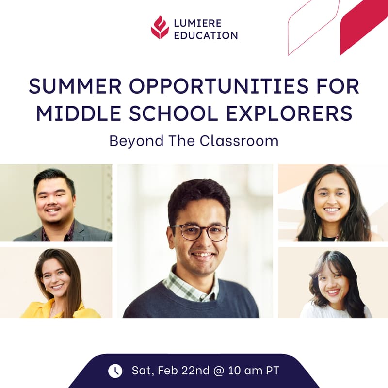 Cover Image for Beyond The Classroom: Summer Opportunities for Middle School Explorers