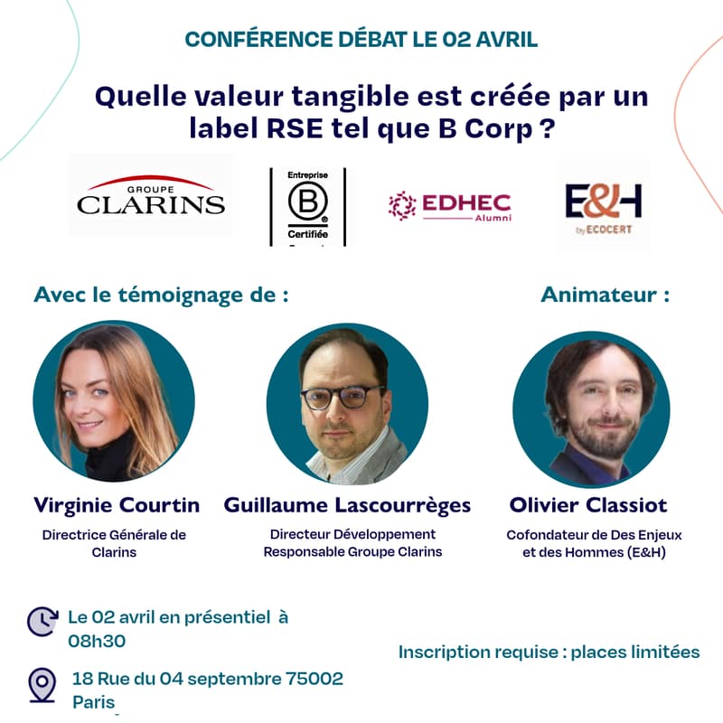 Cover Image for Quelle valeur tangible est créée par un label RSE tel que B Corp ? Retour sur l’aventure du Groupe Clarins, un an après la certification