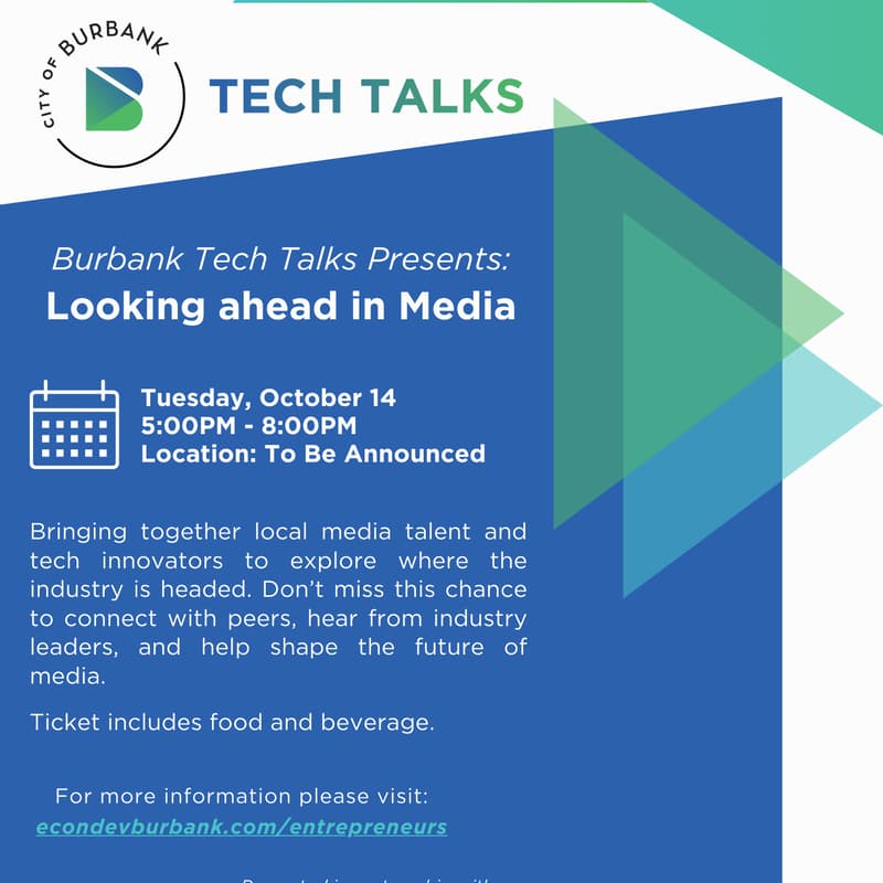Cover Image for Burbank Tech Talks: Looking Ahead in Media x LA Tech Week Edition