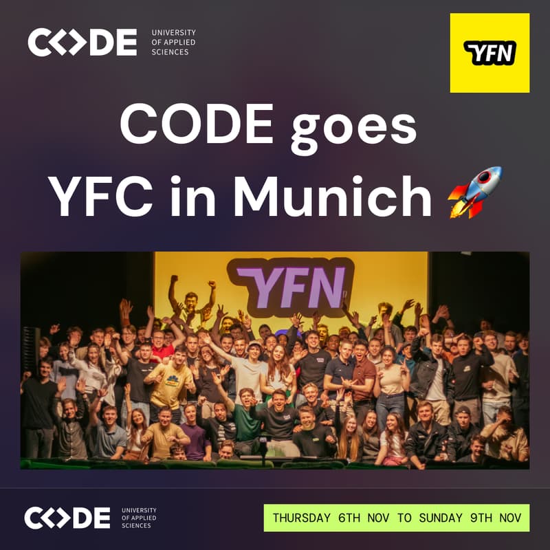 Cover Image for CODE goes Young Founders Conference in Munich [YFN]