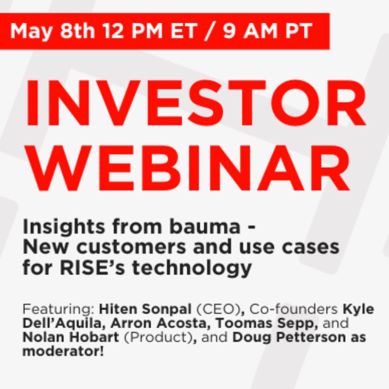 Cover Image for RISE Investor Webinar