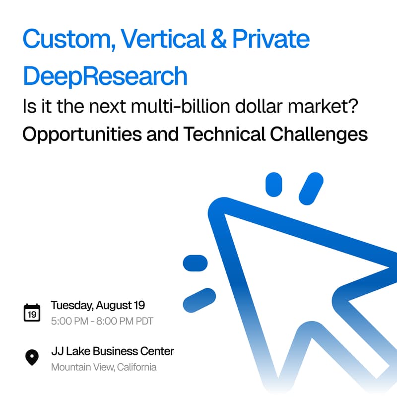 Cover Image for Custom, Vertical & Private DeepResearch - Is it the next multi billion dollar market - Repeat