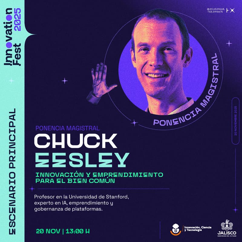 Cover Image for Ponencia Magistral: Chuck Eesley - Tecnologías Emergentes: Innovación y emprendimiento para el bien común