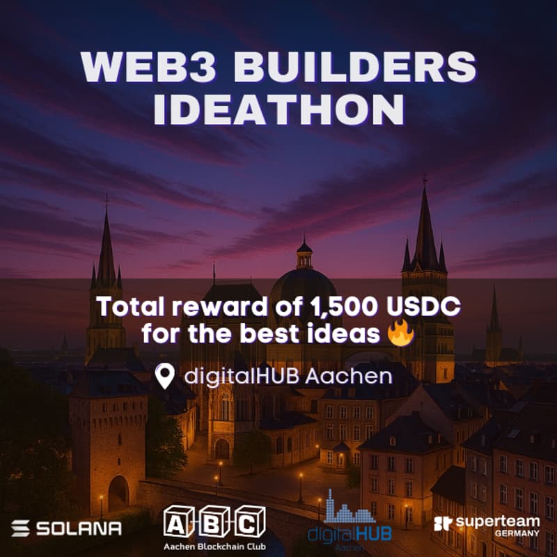 Cover Image for Accelerate Aachen - Solana Ideathon