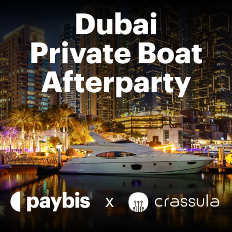Cover Image for Sail into the Night: Crassula - Paybis - DUBAI Private Boat Afterparty