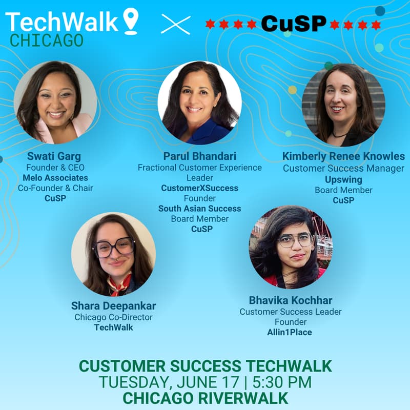 Cover Image for Customer Success TechWalk | Chicago, 6/17 w/ CuSP: A Chicago Customer Success Community