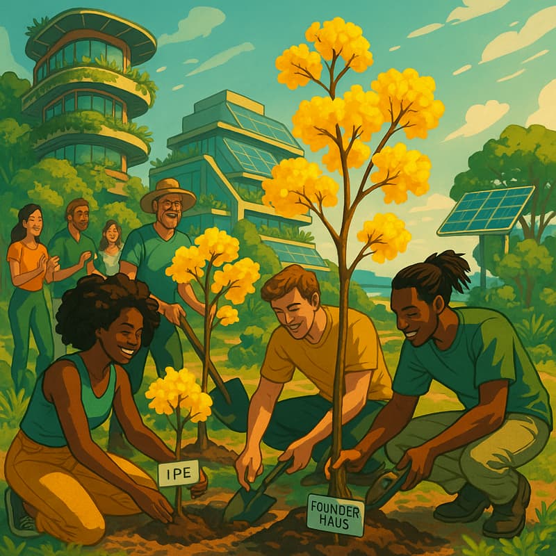 Cover Image for Planting Ipê Trees @ Founder Village Jurere