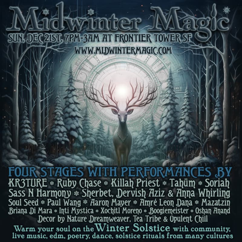 Cover Image for 5th Annual Midwinter Magic: World Folk Jam on the Winter Solstice