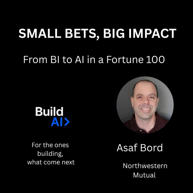 Cover Image for Small Bets, Big Impact: From BI to AI in a Fortune 100