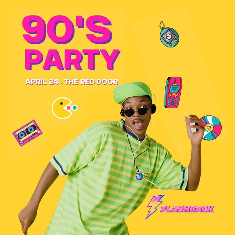 Cover Image for FLASHBACK - 90’s Music at The Red Door